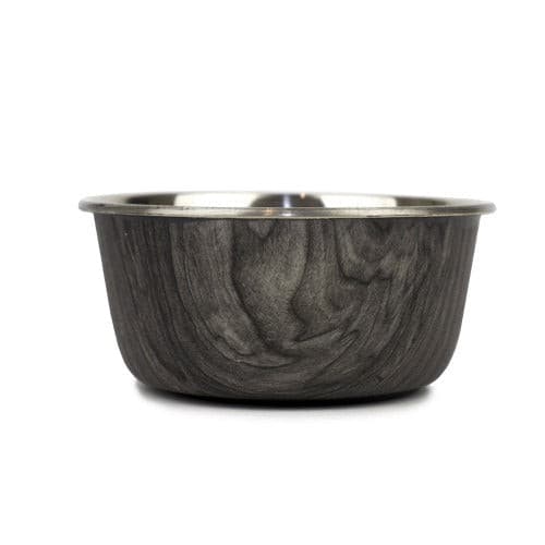 Barkley & Bella Bowl Stainless Driftwood Large, Stainless dog bowl, pet essentials warehouse