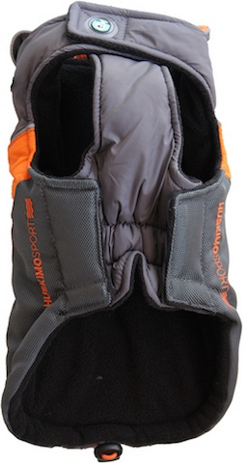 Huskimo Dog Coat Sherpa Sport Orange underside, pet essentials warehouse