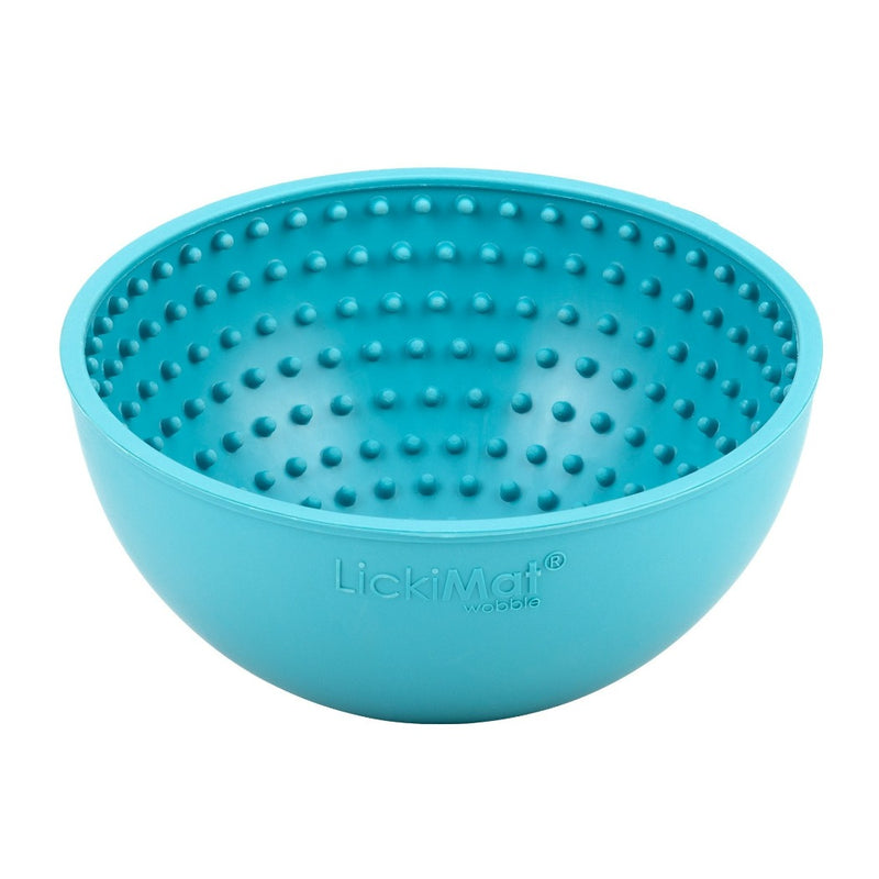 LickiMat Wobble turquoise sideview, pet essentials warehouse
