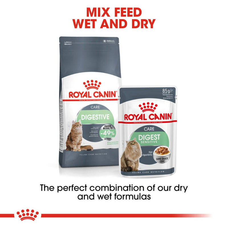 Royal Canin Digestive Care Dry Cat Food, digest sensitive wet cat food, pet essentials warehouse napier, pet essentials napier