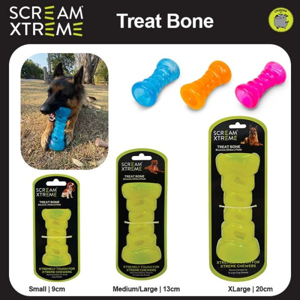 Scream Xtreme Treat Bone Poster, Dog toy, Pet Essentials Warehouse, Pet City