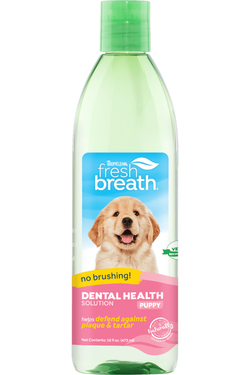 TropiClean Fresh Breath Solution, Pet Essentials Warehouse, Dental Health Solution for puppies