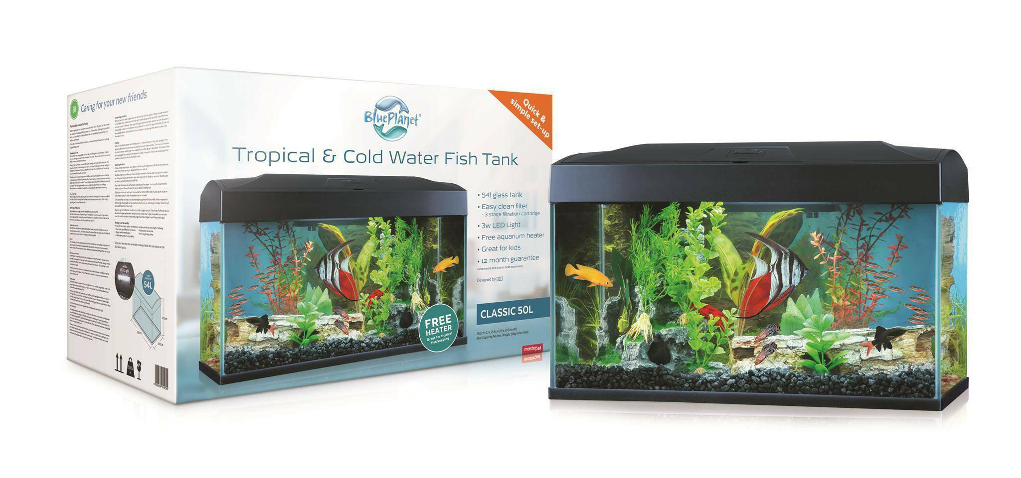Blue Planet Classic Aquarium 50L Pet Essentials - Main Image
