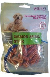 O Dog Salmon Spiral Sticks 100g