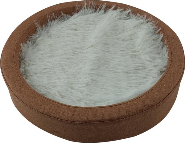 Yours Droolly Bed Terracotta Circle dog beds, Fluffy Dog Bed, pet essentials warehouse, pet city