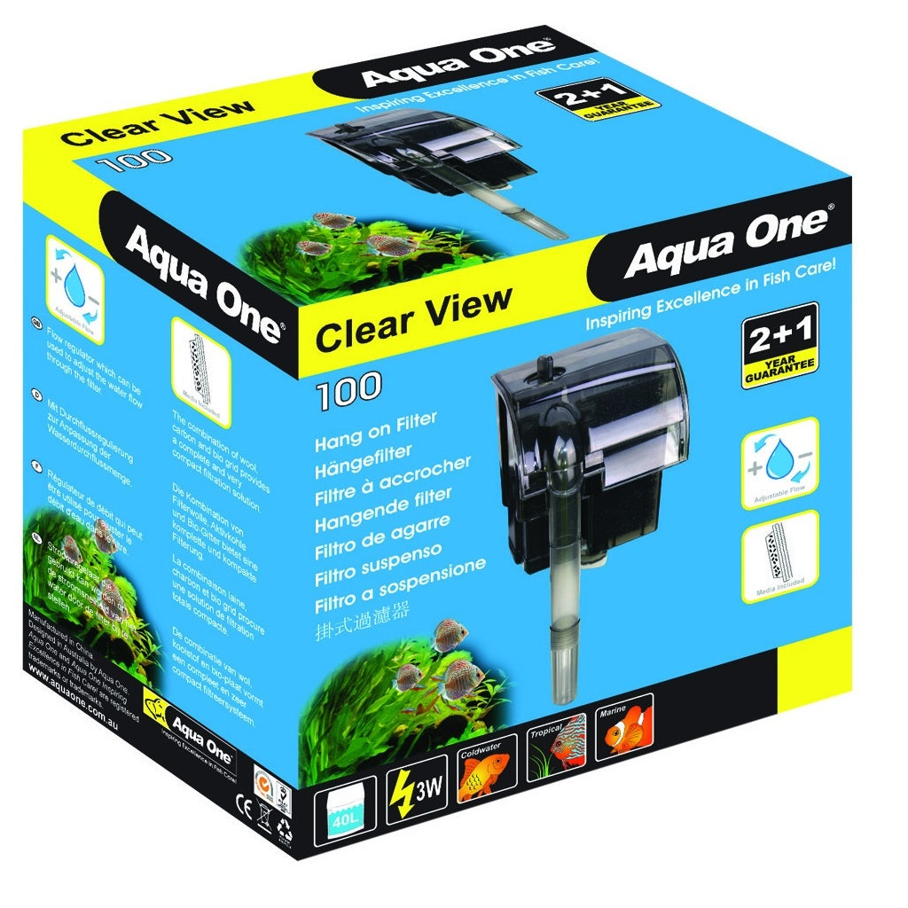 Aqua One Filter Clearview, Clear View 100, Aqua one filters, Aqua one, Pet Essentials Warehouse