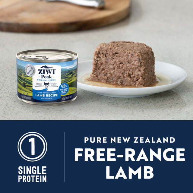 Ziwi Lamb Wet Cat Food, NewZealand made cat food, Fresh newzealand meat and organs, Lamb cat food, Wet food for cats, Pet Essentials Warehouse, Poster