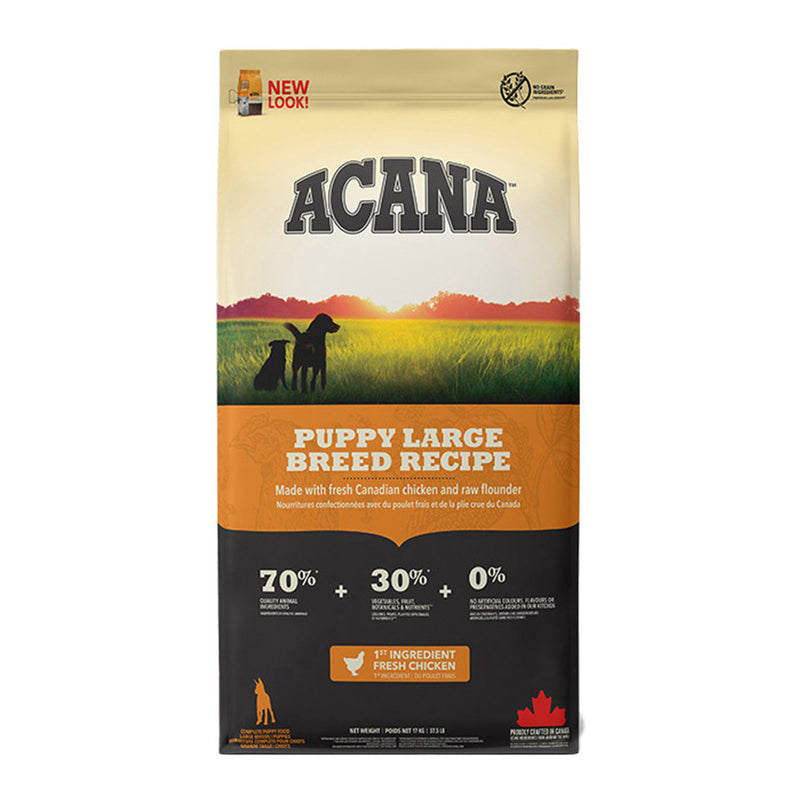 Acana Puppy Large Breed Dry Dog Food 17kg, pet essentials warehouse