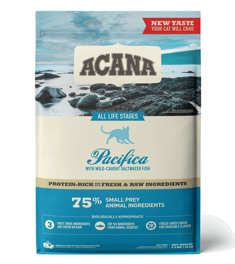 Acana Pacifica Dry Cat Food 4.5kg, pet essentials warehouse
