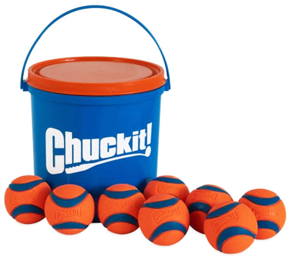 Chuckit! Ultra Ball Medium & Bucket Dog Toy, Pet Essentials Warehouse