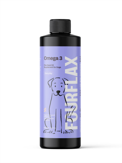 Fourflax Flax Seed Oil Supplement for Dogs 500ml, supplement for dogs, Omega 3 for dogs, everyday supplements for dogs, Pet Essentials Warehouse
