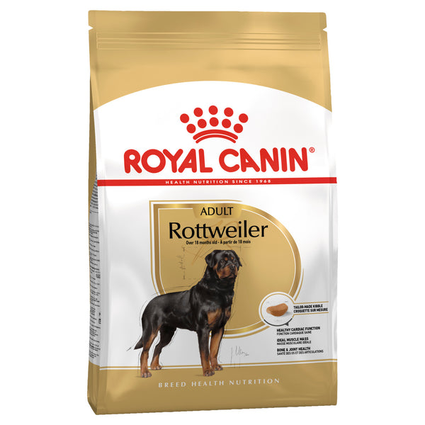 Royal Canin Rottweiler Adult Dry Dog Food 12kg, pet essentials warehouse