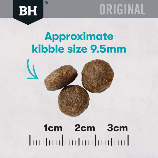Black Hawk Original Cat Adult Ocean Fish Dry Cat Food, Approximate kibble size, Black Hawk cat food, Pet Essentials Warehouse