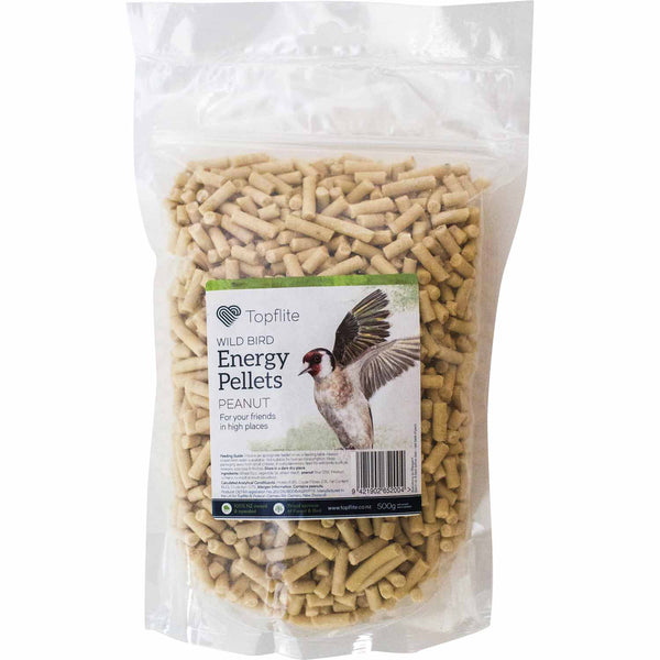 Topflite Wild Bird Pellets Peanut 500g, wild bird food topflite, pet essentials warehouse