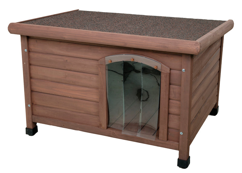 Masterpet Deluxe Wooden Flat Roof Dog Kennel, Wooden dog kennel, pet essentials warehouse