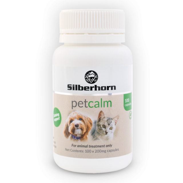 PetCalm Anti-Stress 100 capsules, Stress remedy for pets, De stress tablets for pets, Pet Calm tablets, cat calming tablets, dog calming tablets, Pet Essentials Warehouse