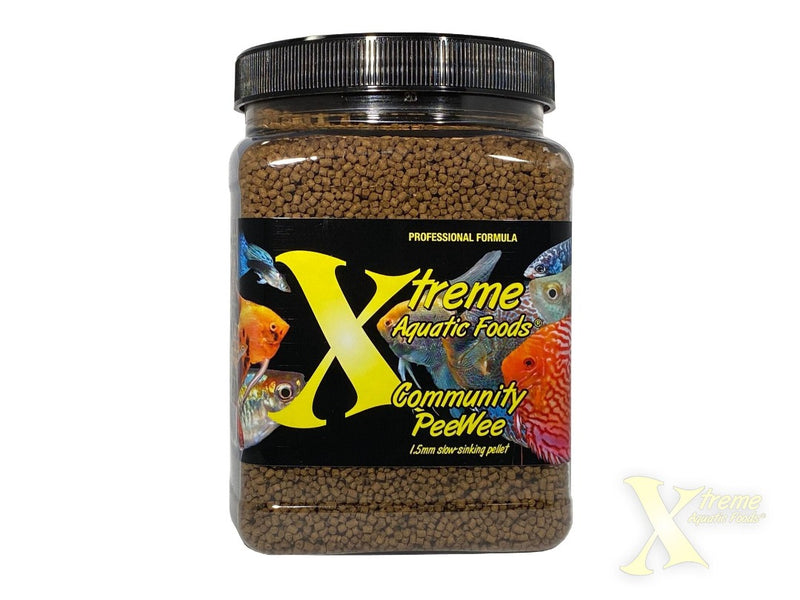 Xtreme Community PeeWee Slow Sinking Pellet Fish Food slow sinking pellets, pet essentials warehouse