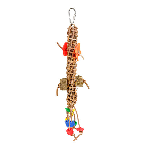 Avian Care Leather Weave Kabob, Bird toys, Toys for birds, Interactive toy for birds, Pet Essentials Warehouse