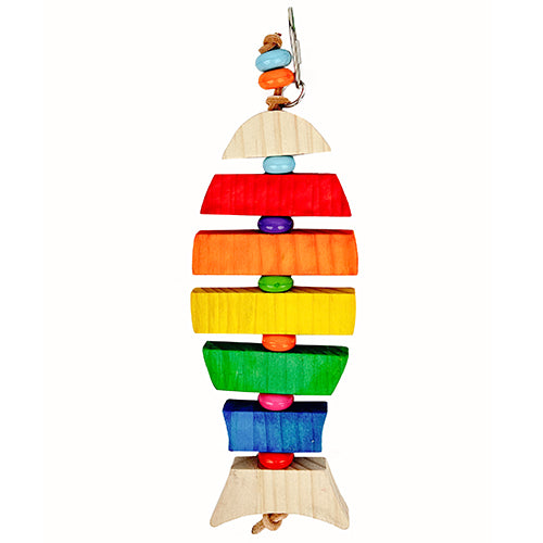 Avian Care Rainbow Spinning Fish, Spinning fish bird toy, Toy for birds, bird toys, Pet Essentials Warehouse