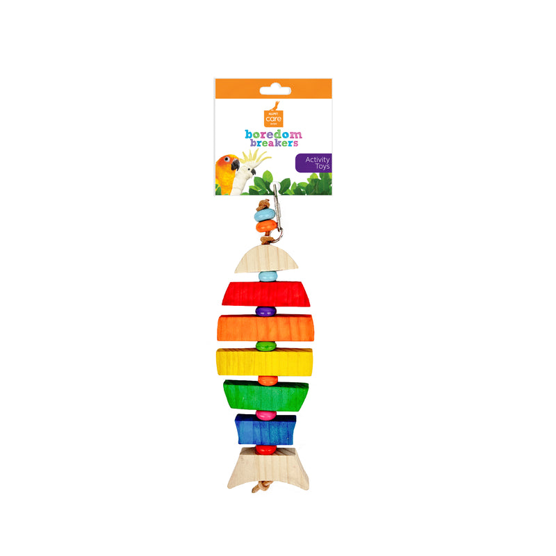 Avian Care Rainbow Spinning Fish, Spinning fish bird toy, Toy for birds, bird toys, Pet Essentials Warehouse