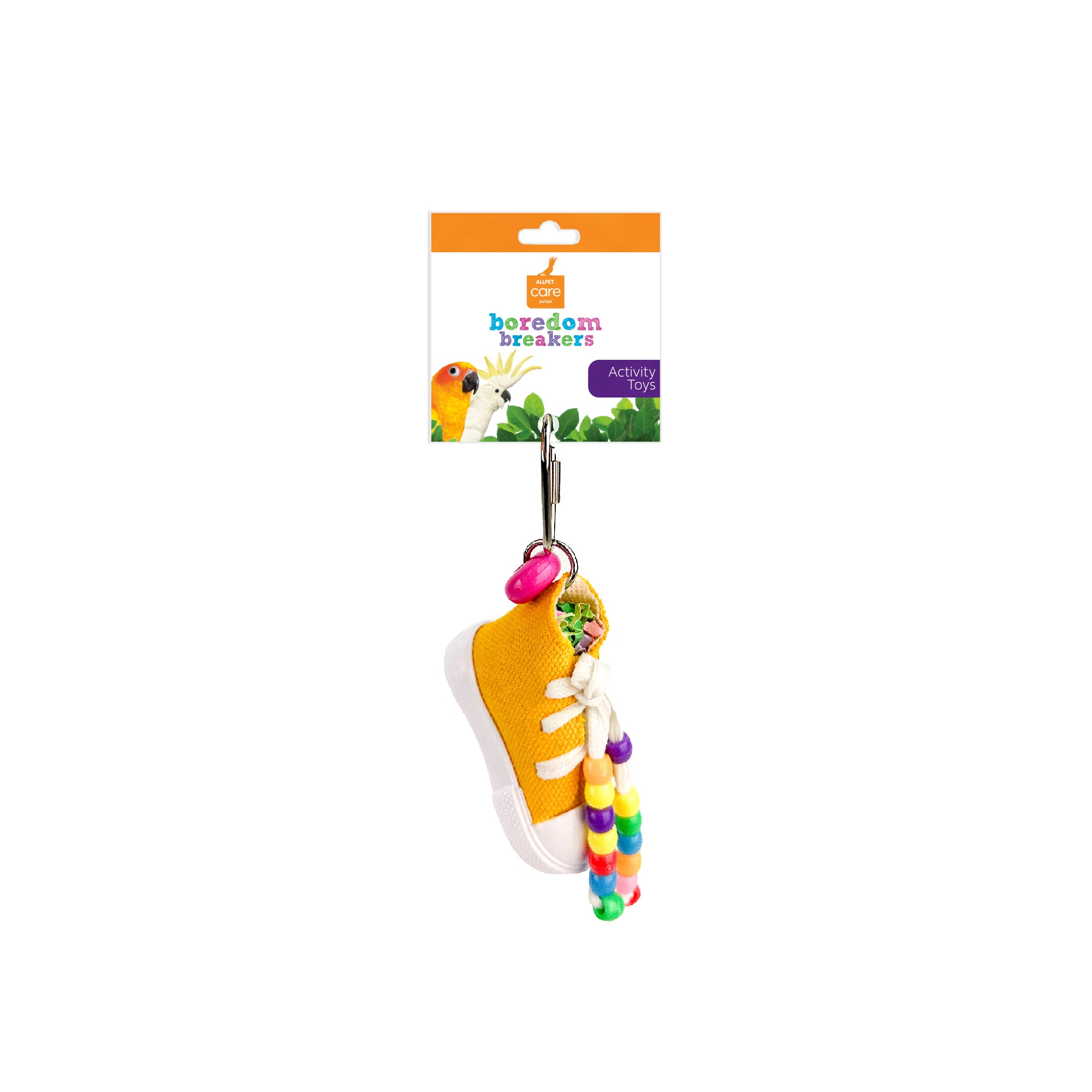 Avian Care Sneaker mini assorted colours, Bird toy, Toys for birds, Shoe toy for birds, Parrot toys
