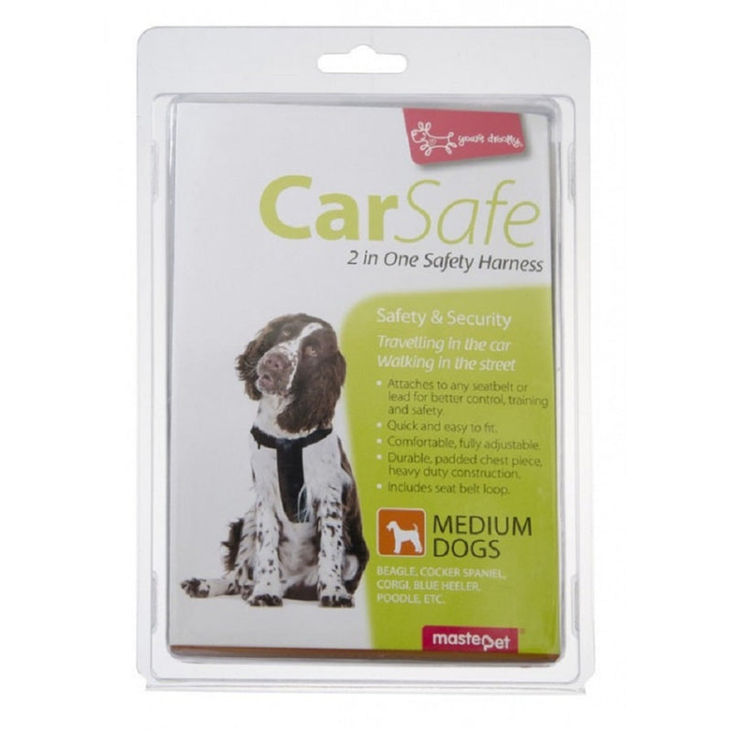 Yours Droolly Dog Car Harness medium size harness, in car harness for medium sized dogs, pet essentials warehouse