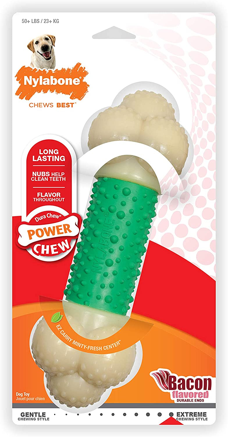 Nylabone Power Chew Double Action Dog Toy XL, Large Dog Chew toy, Nylabone Chew Toy, Pet Essentials Warehouse