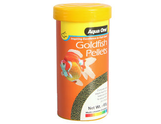 Aqua One Goldfish Pellet Fish Food 85g, 2mm pellet fish food, pet essentials warehouse