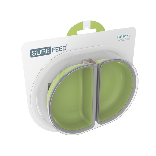 SureFeed Connect Half Bowl Pack of Two green, surefeed microchip replacement bowl, Pet essentials Warehouse 