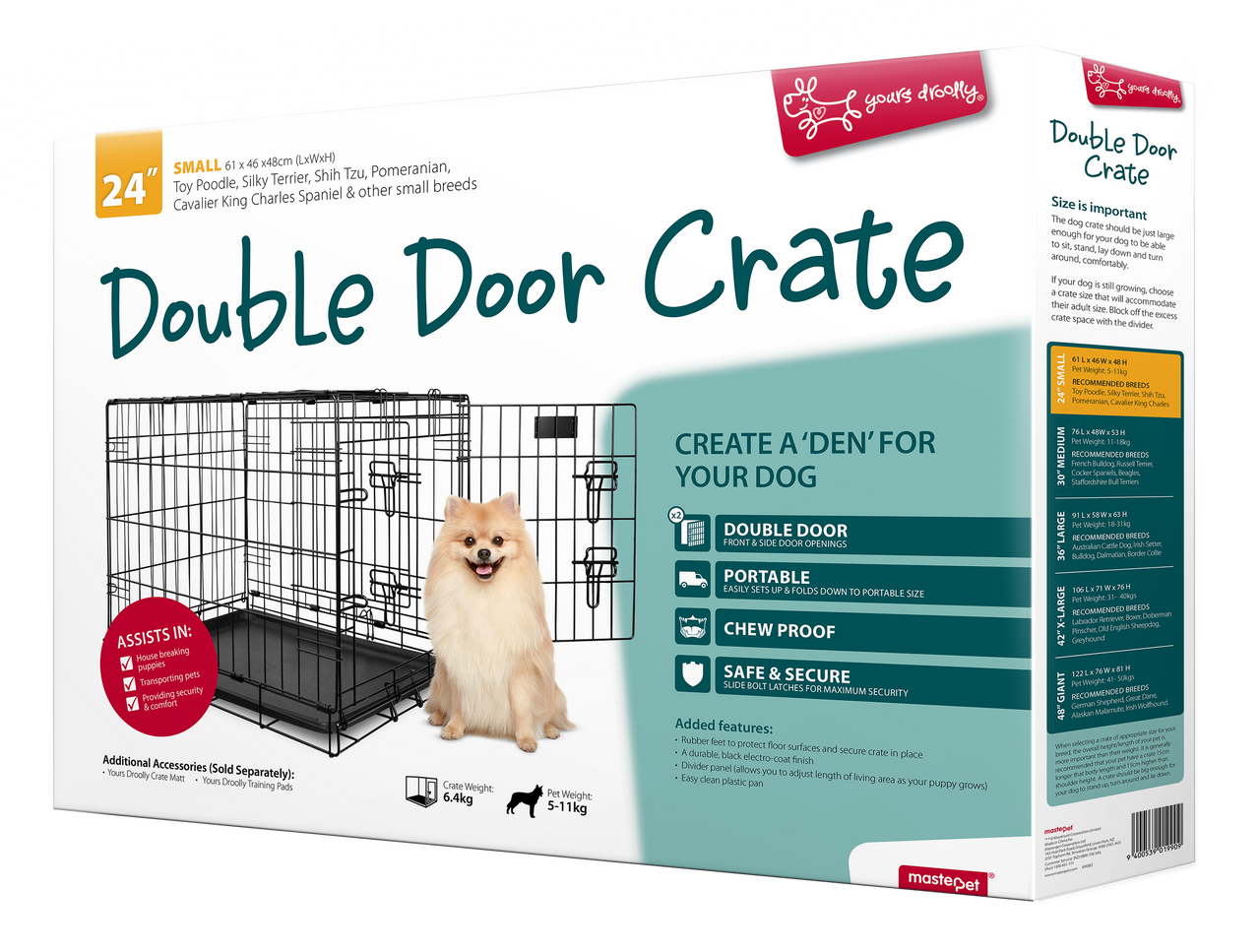 Essentials double door pet crate outlet