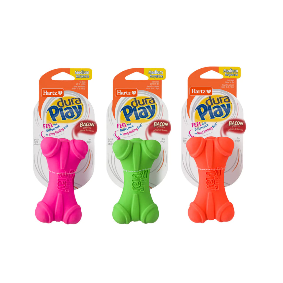 Hartz Dura Play Bone Dog Toy all colours, Pet Essentials Warehouse