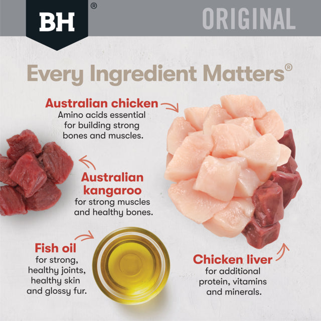 Black Hawk Original Adult Chicken & Kangaroo Dry Cat Food, Chicken and kangaroo cat food dry, Black Hawk Every Ingredient matter poster, Pet Essentials