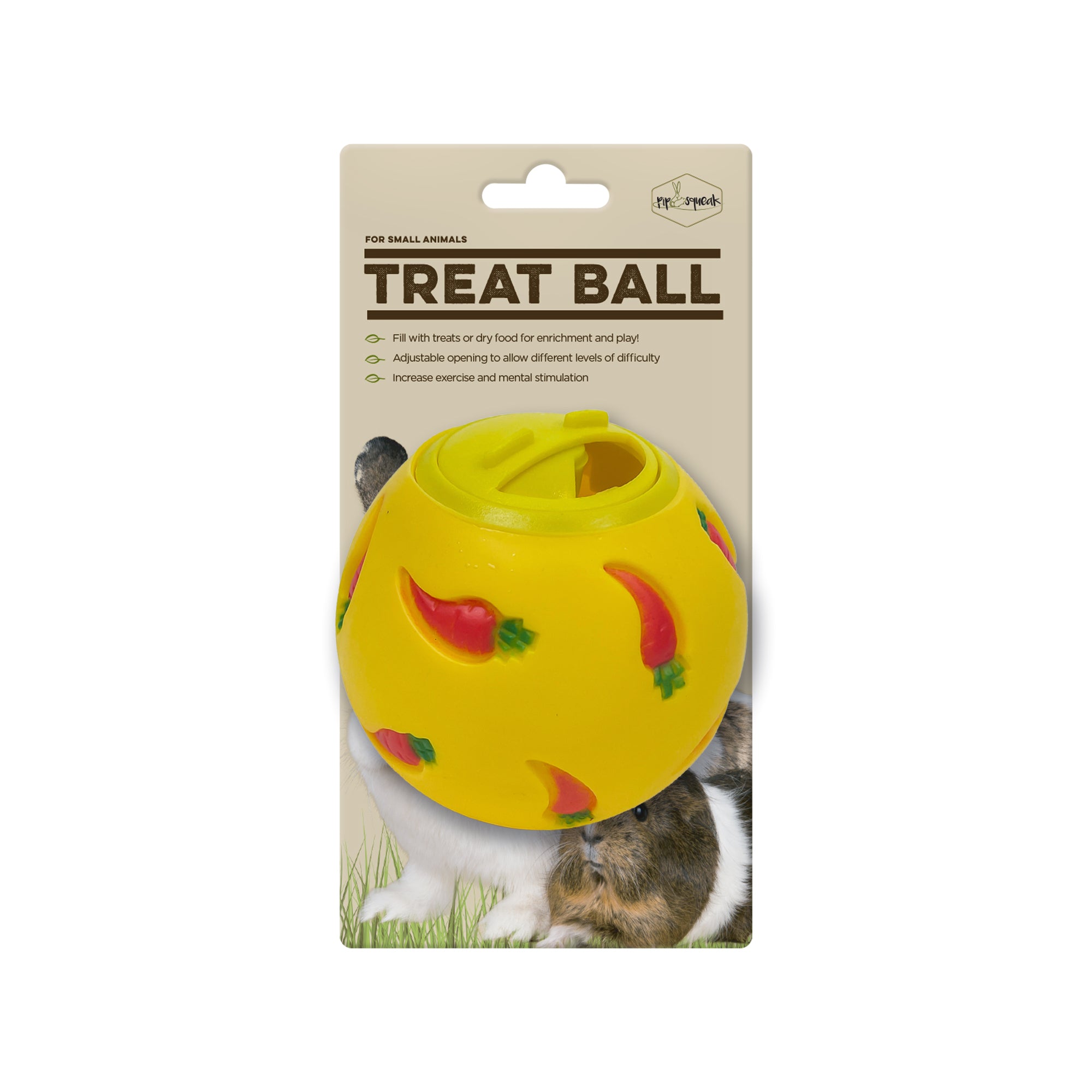 Pipsqueak Treat Ball, Treat ball for small animals, Pet Essentials Warehouse
