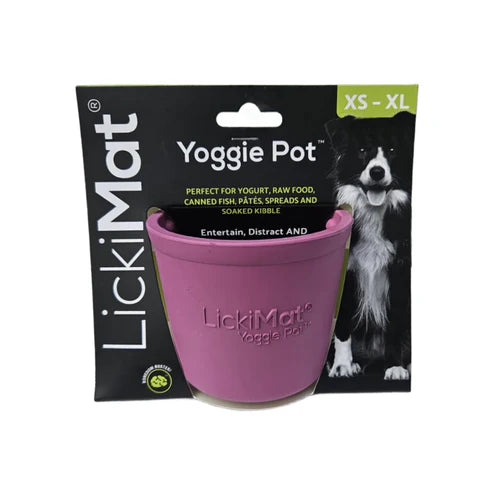LickiMat Yoggie Pot Purple, Lickimat, Pet Essentials Warehouse
