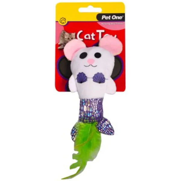 Pet One Plush Mermouse, Cat Toys, Plush Toys for cats, Toys for cats, Pet Essentials Warehouse