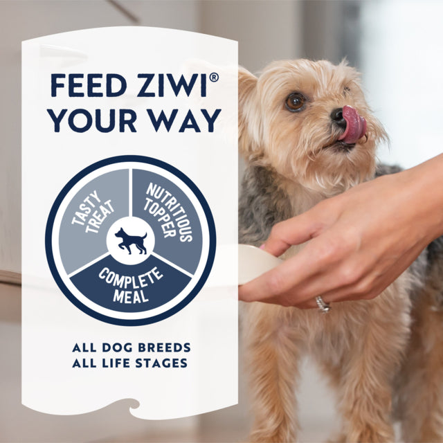 Ziwi Mackerel & Lamb Air Dried Dog Food, Mackerel and lamb, Dog food, All breeds and sizes dog food, Pure Newzealand dog food, Newzealand sourced dog food, Pet Essentials Warheouse