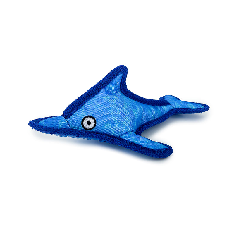 Ruff Play Plush Shark Blue, Ruffplay dog toy, Shark dog toy, Plus ruff play dog toy, Pet Essentials Warehouse