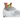 Person using a Cat H2O Tornado 2L Fountain green tool to open a white container with a blue lid on a white background