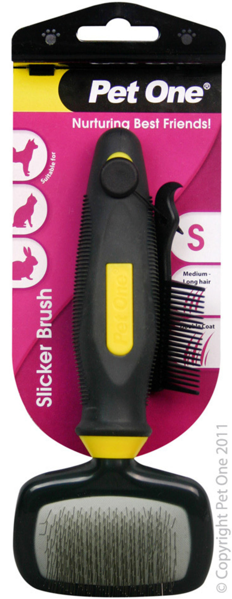 Pet One Slicker Brush Small, Pet Essentials Warehouse