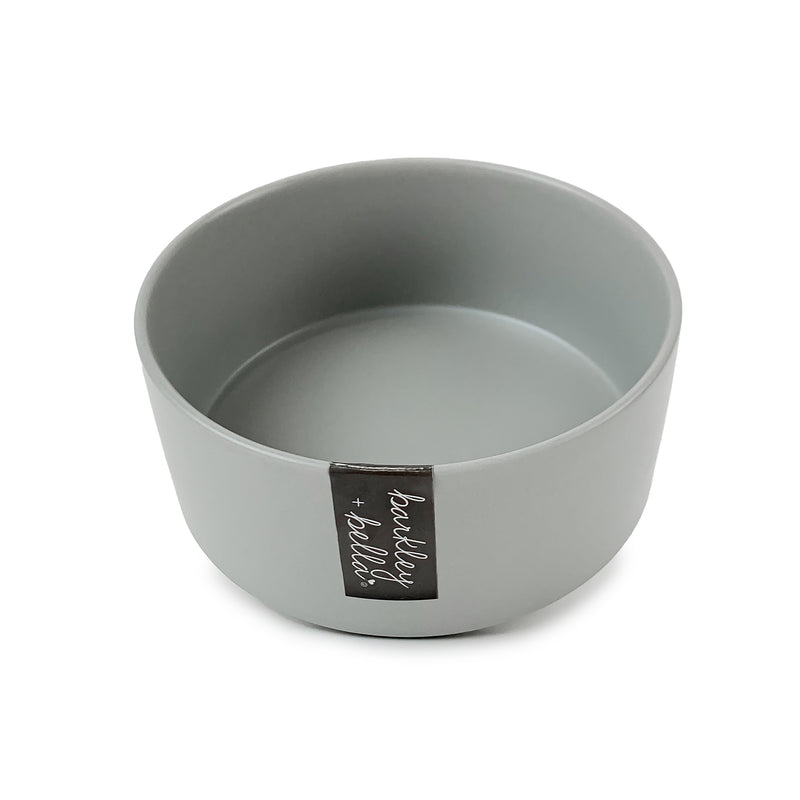 Barkley & Bella Ceramic Zen Grey Bowl