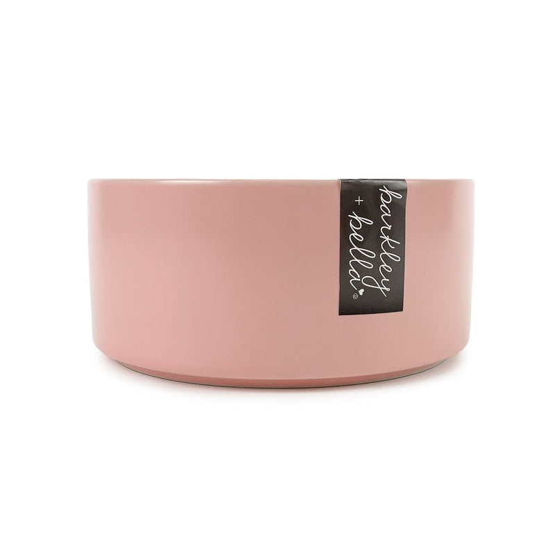 Barkley & Bella Ceramic Zen Pink Bowl ceramic, pet essentials warehouse