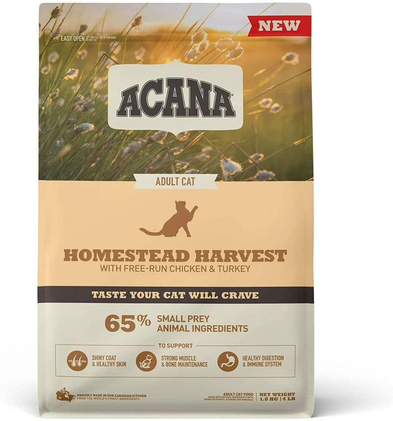 Acana Homestead Harvest Dry Cat Food 1.8kg, pet essentials warehouse