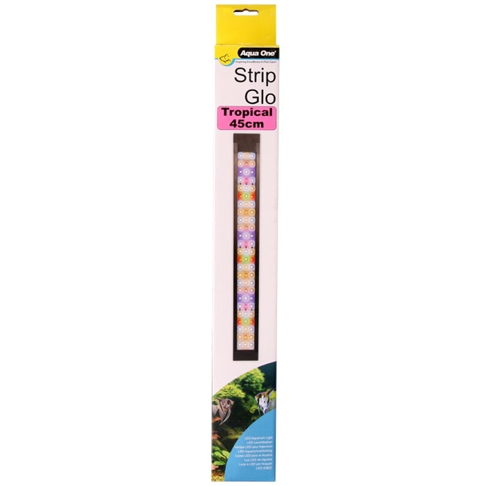 Aqua One LED Reflector StripGlo Tropical, Tropical Light, Tropical LED for fidh tanks, Stripglo, Aqua One, Pet Essentials Warehouse