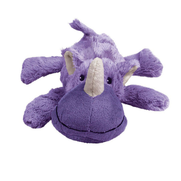 Kong Cozie Rosie The Rhino Dog Toy, Purple plush kong toy, pet essentials warehouse