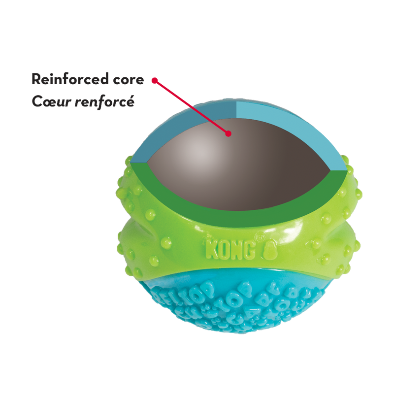 how its made Kong Core Strength Ball, inside core strength kong ball dog toy, pet essentials warehouse