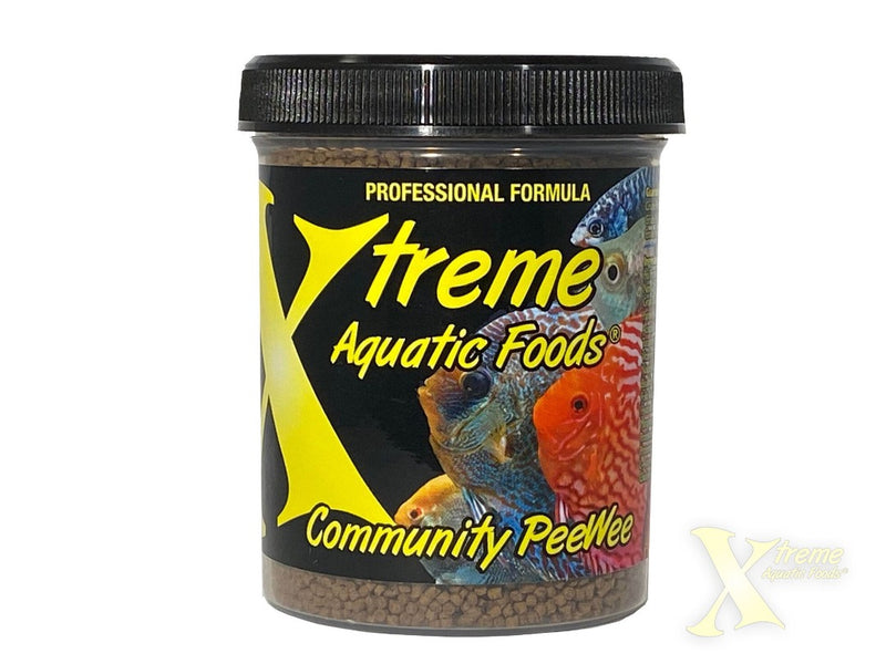 Xtreme Community PeeWee Slow Sinking Pellet Fish Food 1kg bottle, pet essentials warehouse