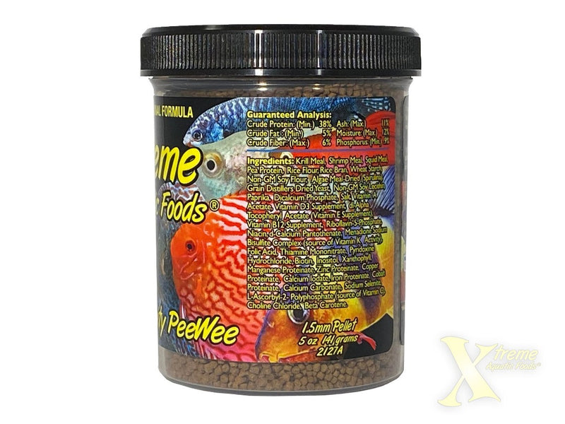 Xtreme Community PeeWee Slow Sinking Pellet Fish Food 141g bottle, pet essentials warehouse