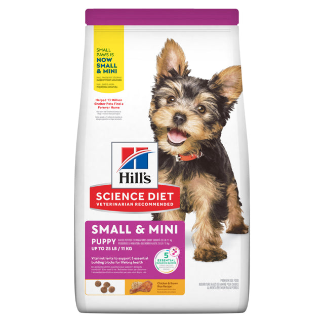 Hill's Science Diet Puppy Small & Mini Dry Dog Food, Small Breed puppy food, food for small breed puppies, Pet Essentials Warehouse
