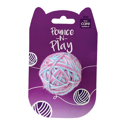 Pounce N Play Ball Of Yarn Cat Toy