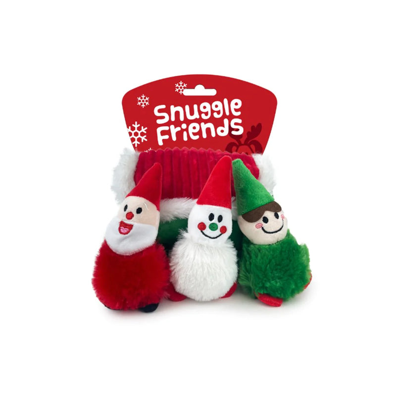 Snuggle Friends Christmas Burrowing Santa House Dog Toy, snuggle friends logo, pet essentials warehouse